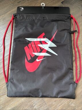 Nike 3 Brand Core Volt Gym Sack,travel bag,drawcord,lightweight,zipper pocket